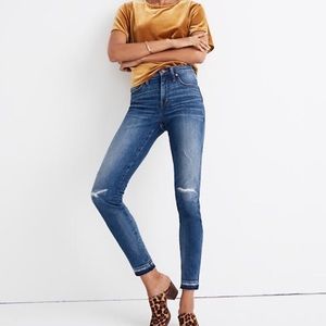 Madewell 9” high rise skinny jeans in York